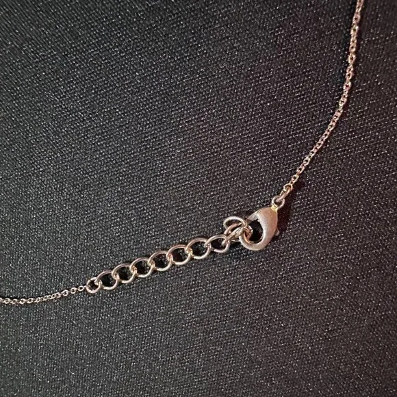 Swarovski Diamond Bedazzled Ball Womens Necklace on Sliver Sterling 16" Chain - Picture 5 of 6